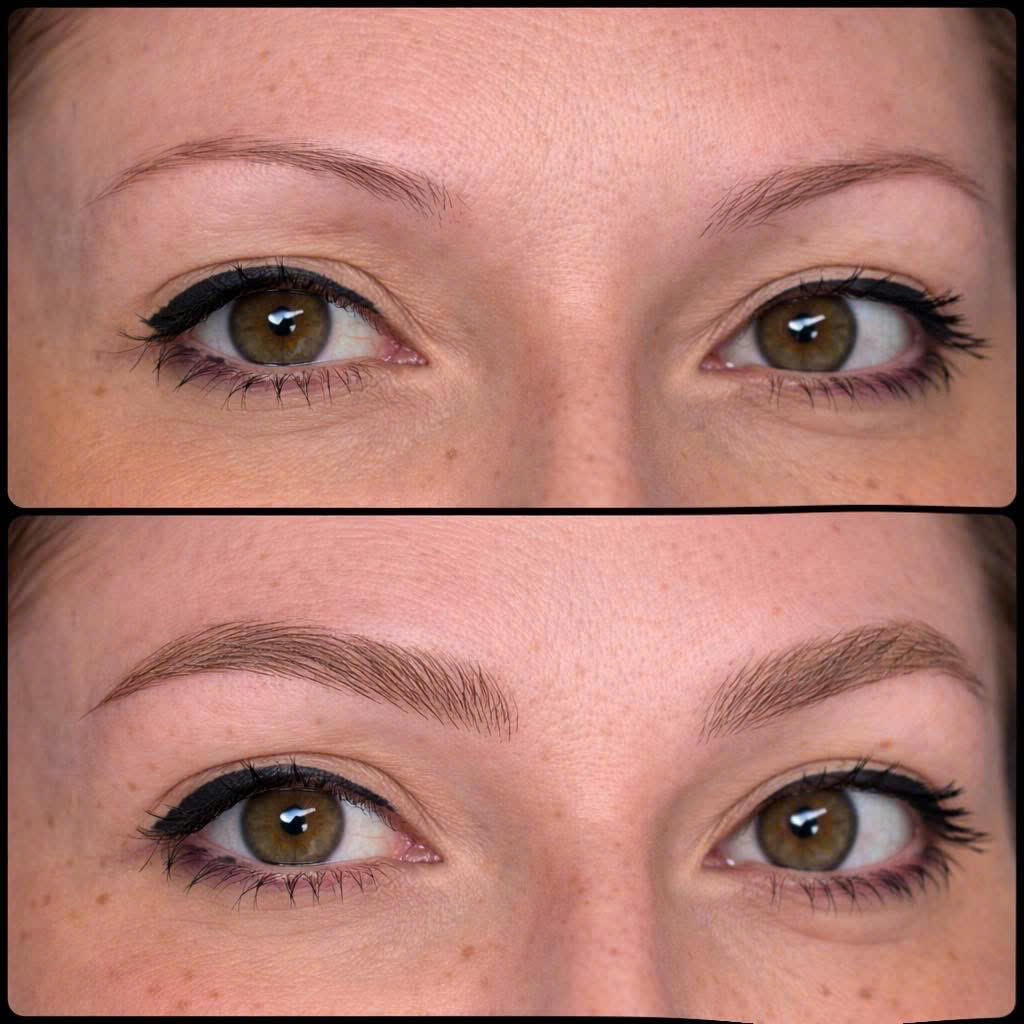 Healed permanent makeup brow result in Ho Chi Minh City